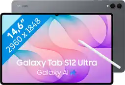 Coolblue Samsung Galaxy Tab S12 Ultra 14,6 Pouces 256 Go Wifi Gris aanbieding