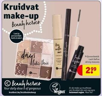 Kruidvat Lash define skinny mascara aanbieding