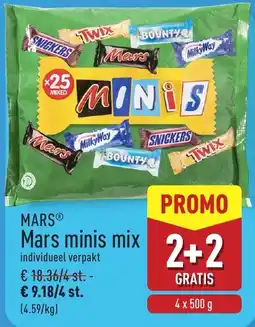 ALDI Mars mars minis mix aanbieding