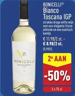 ALDI Bonicelli bianco toscana IGP aanbieding