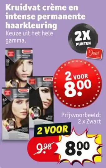 Kruidvat Kruidvat crème en intense permanente haarkleuring aanbieding