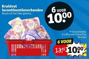 Kruidvat Discreet extra plus aanbieding