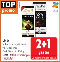 Colruyt Lindt volledig assortiment aanbieding