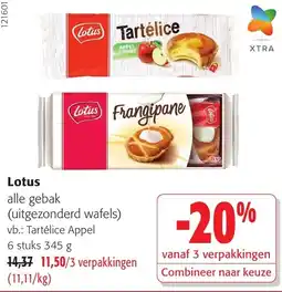 Colruyt Lotus alle gebak aanbieding