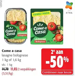 Colruyt Come a casa lasagne bolognese aanbieding
