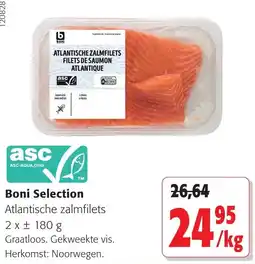 Colruyt Boni Selection Atlantische zalmfilets aanbieding
