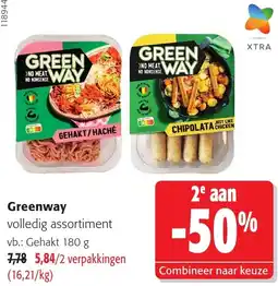 Colruyt Greenway volledig assortiment aanbieding