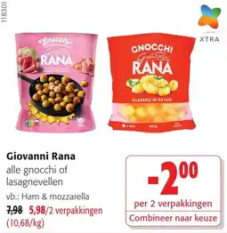 Colruyt Giovanni Rana alle gnocchi of lasagnevellen aanbieding