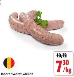 Colruyt Boerenworst varken aanbieding