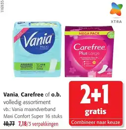 Colruyt Vania, Carefree of o.b. volledig assortiment aanbieding