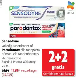 Colruyt Sensodyne volledig assortiment of Parodontax alle tandpasta of manuele tandenborstels aanbieding