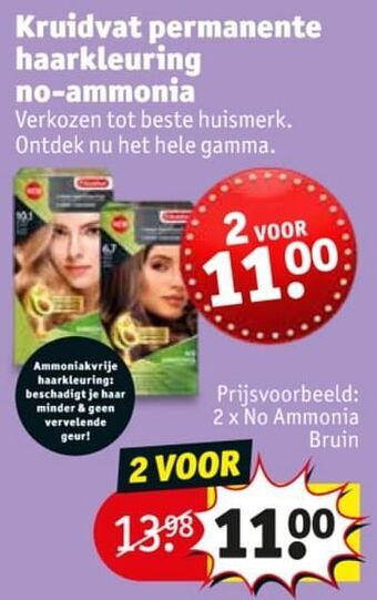 Kruidvat No ammonia bruin aanbieding