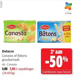Colruyt Delacre Canasta of Bâtons goudasmaak aanbieding