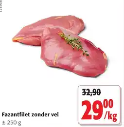 Colruyt Fazantfilet zonder vel aanbieding
