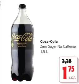Colruyt Coca-Cola Zero Sugar No Caffeine aanbieding