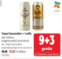 Colruyt Tripel Karmeliet of Leffe aanbieding