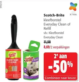 Colruyt Scotch-Brite kleefborstel Everyday Clean of Refill aanbieding