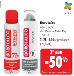 Colruyt Borotalco alle deo's aanbieding