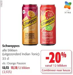 Colruyt Schweppes alle blikken aanbieding