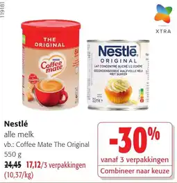 Colruyt Nestlé alle melk aanbieding