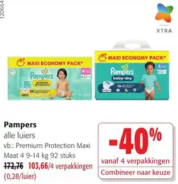 Colruyt Pampers alle luiers aanbieding