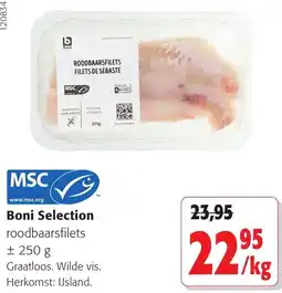 Colruyt Boni Selection roodbaarsfilets aanbieding