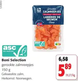 Colruyt Boni Selection gerookte zalmreeppjes aanbieding