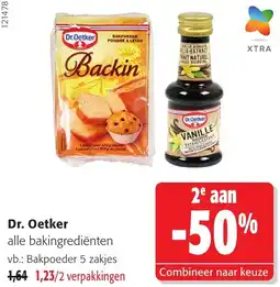 Colruyt Dr Oetker alle bakingingrediënten aanbieding