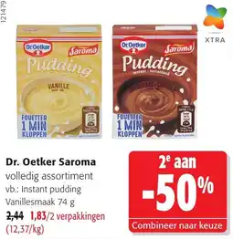 Colruyt Dr. Oetker Saroma instant pudding aanbieding
