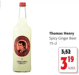 Colruyt Thomas Henry Spicy Ginger Beer aanbieding