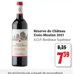 Colruyt Réserve du Château Croix-Mouton 2021 aanbieding