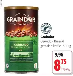 Colruyt Graindor Cerrado - Brazilië gemalen koffie aanbieding
