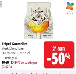 Colruyt Tripel Karmeliet sterk blond bier aanbieding