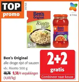 Colruyt Ben's Original alle droge rijst of sauzen aanbieding