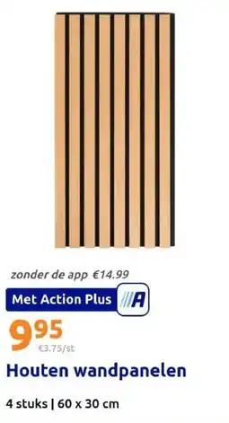 Action Houten wandpanelen aanbieding