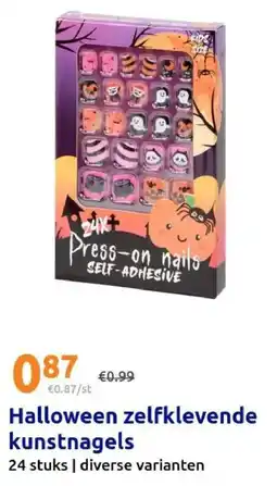 Action Halloween zelfklevende kunstnagels aanbieding