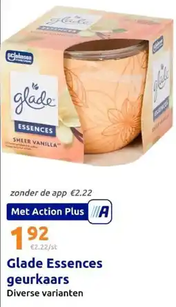 Action Glade Essences geurkaars aanbieding