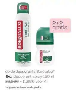 Di deodorants Borotalco aanbieding