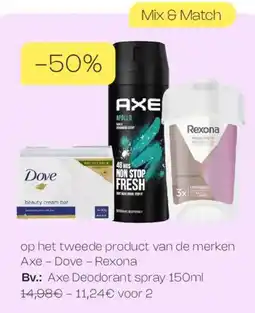 Di Axe - Dove - Rexona aanbieding