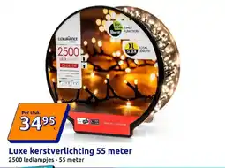 Action Luxe kerstverlichting 55 meter aanbieding