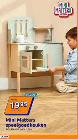Action Mini Matters speelgoedkeuken aanbieding