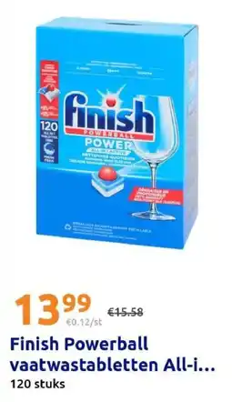Action Finish Powerball vaatwastabletten All-i... aanbieding