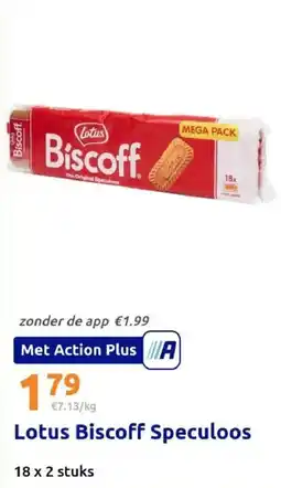 Action Lotus Biscoff Speculoos aanbieding