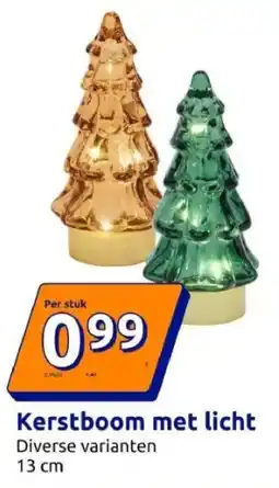 Action Kerstboom met licht aanbieding