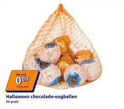 Action Halloween chocolade-oogballen aanbieding