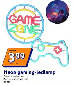 Action Neon gaming-ledlamp aanbieding