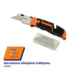 Action werckmann inklapbaar hobby mes aanbieding