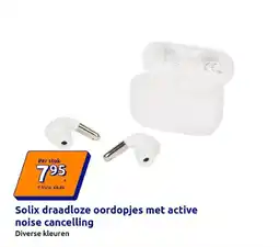 Action Solix draadloze oordopjes met active noise cancelling aanbieding