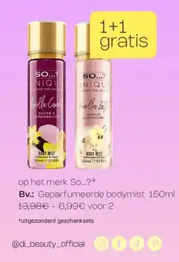 Di Geparfumeerde bodymist aanbieding