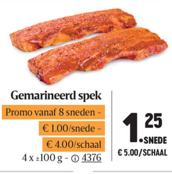 Buurtslagers Gemarineerd spek aanbieding
